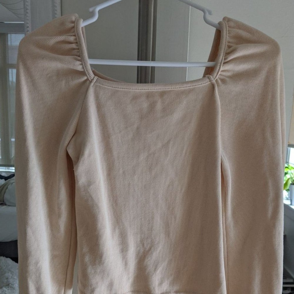 Long Sleeve beige top